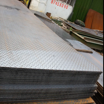 8x4 ft Mild Steel Durbar Checker Plate – Slip-Resistant S275