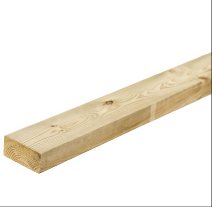 Sawn treated timber 4x2 (47 x 100mm) - C24 pressure-treated softwood carcassing