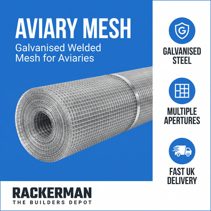 Aviary Mesh — Galvanised Welded Mesh for Aviaries & Small Animals - Rackerman