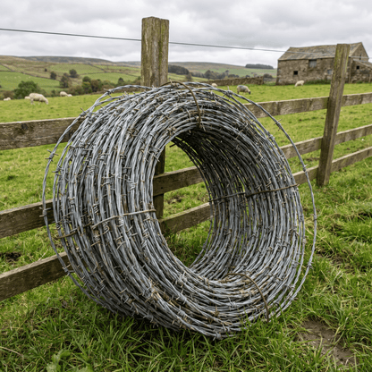 Barbed Wire — Galvanised Barb Wire Fencing Rolls - Rackerman