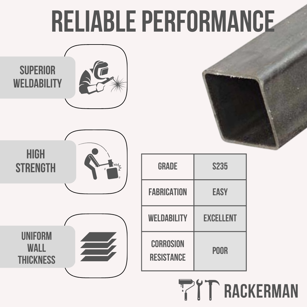 Mild Steel Box/Rectangle Section - 7.5m Lengths