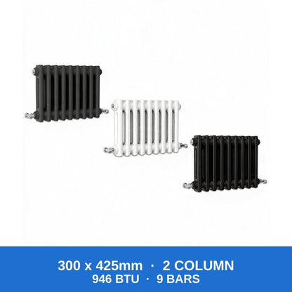 Column Radiators – Cast Iron Style 2, 3 & 4 Column Radiators in Anthracite, Black & White, Vertical & Horizontal - Rackerman