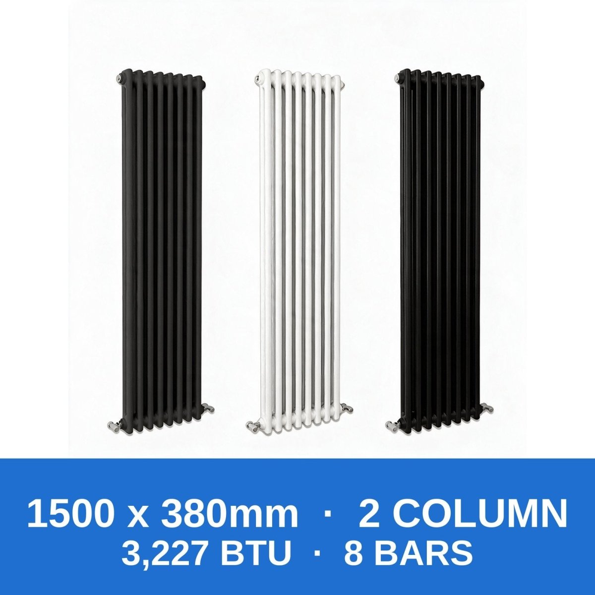 Column Radiators – Cast Iron Style 2, 3 & 4 Column Radiators in Anthracite, Black & White, Vertical & Horizontal - Rackerman