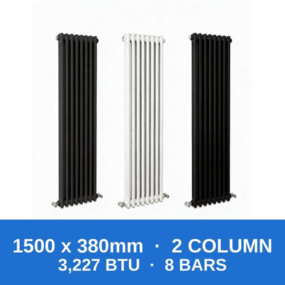 Column Radiators – Cast Iron Style 2, 3 & 4 Column Radiators in Anthracite, Black & White, Vertical & Horizontal - Rackerman