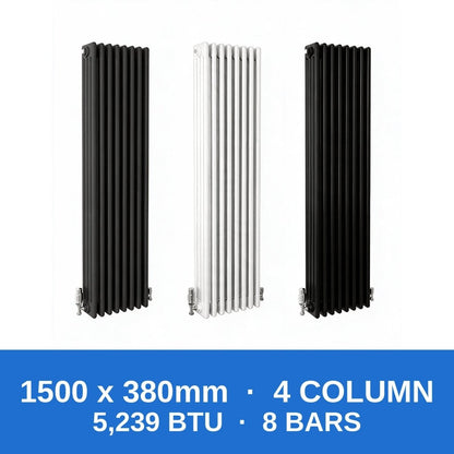 Column Radiators – Cast Iron Style 2, 3 & 4 Column Radiators in Anthracite, Black & White, Vertical & Horizontal - Rackerman
