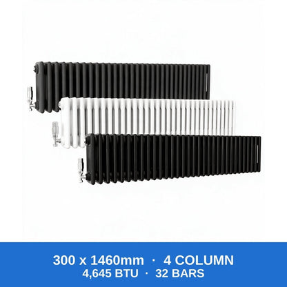 Column Radiators – Cast Iron Style 2, 3 & 4 Column Radiators in Anthracite, Black & White, Vertical & Horizontal - Rackerman