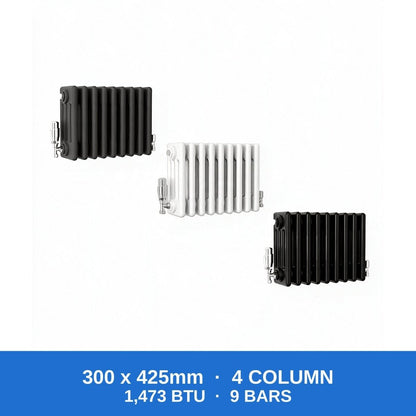 Column Radiators – Cast Iron Style 2, 3 & 4 Column Radiators in Anthracite, Black & White, Vertical & Horizontal - Rackerman