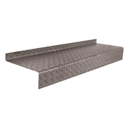 DDA Durbar Stair Treads – Pattern 1 Anti-Slip Checker Plate with 145mm Nosing - Rackerman