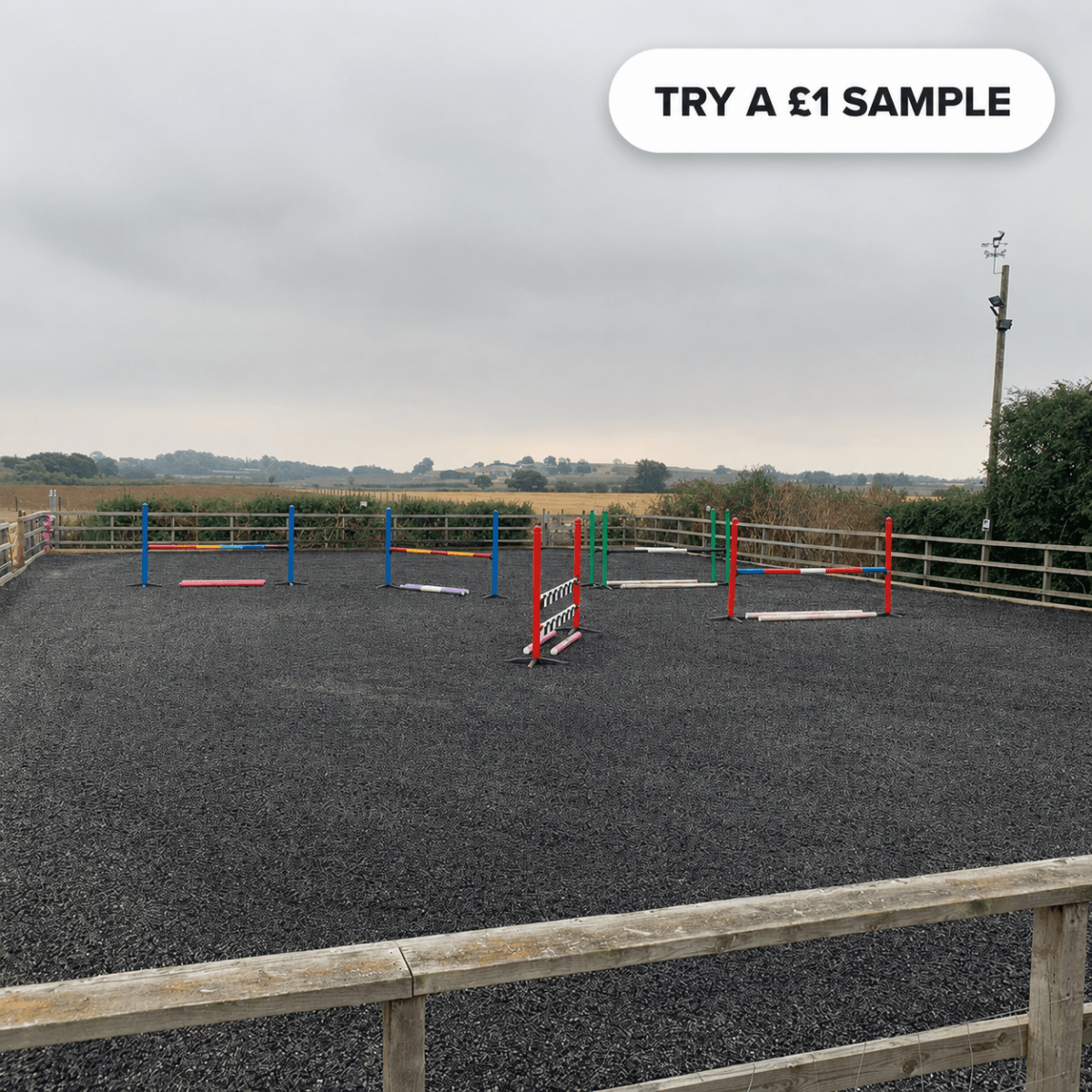 Equestrian Rubber Chippings – Horse Arena & Ménage Surfacing Bulk Bags - Rackerman