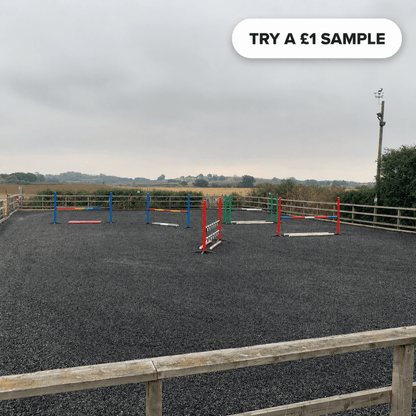 Equestrian Rubber Chippings – Horse Arena & Ménage Surfacing Bulk Bags - Rackerman