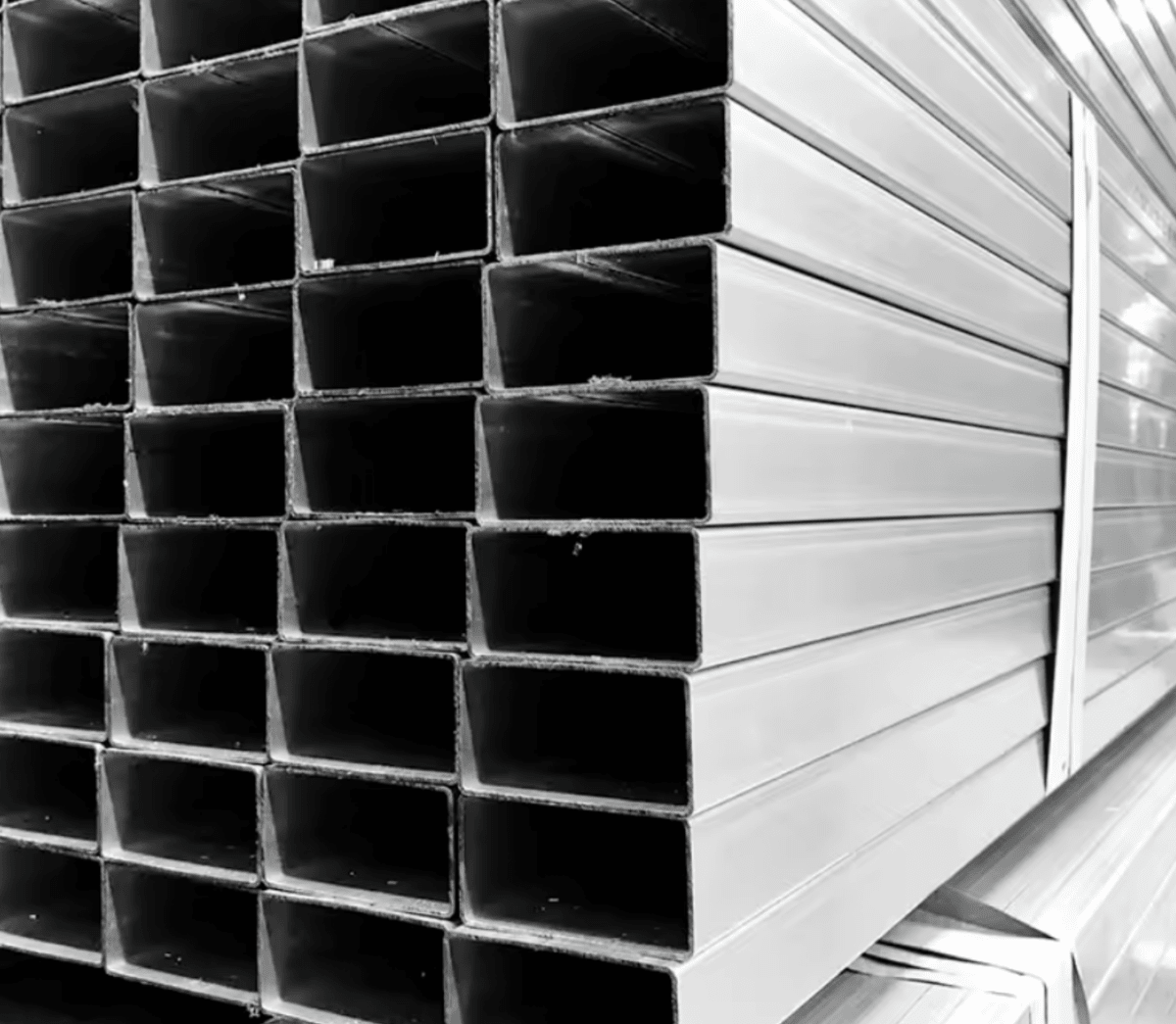 ERW steel box section square hollow section SHS cut end