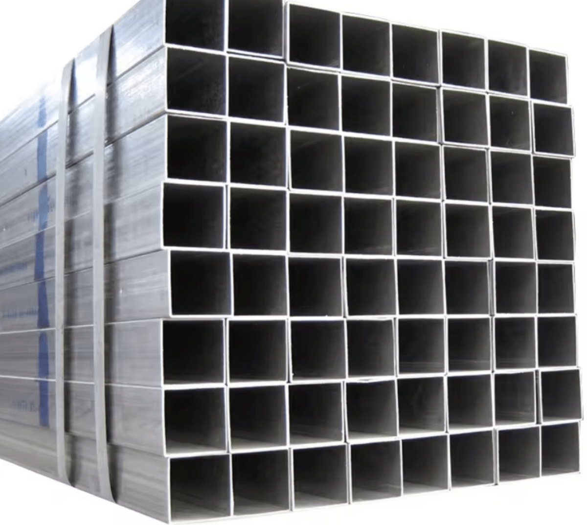 ERW steel box section mill finish square tube detail