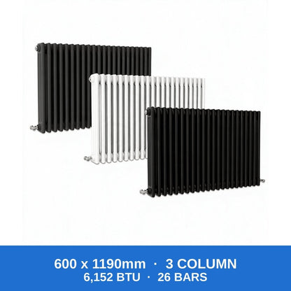Flat Panel Radiators — Designer Vertical & Horizontal, Single & Double Panel, Anthracite, Black & White UK Central Heating Radiators - Rackerman