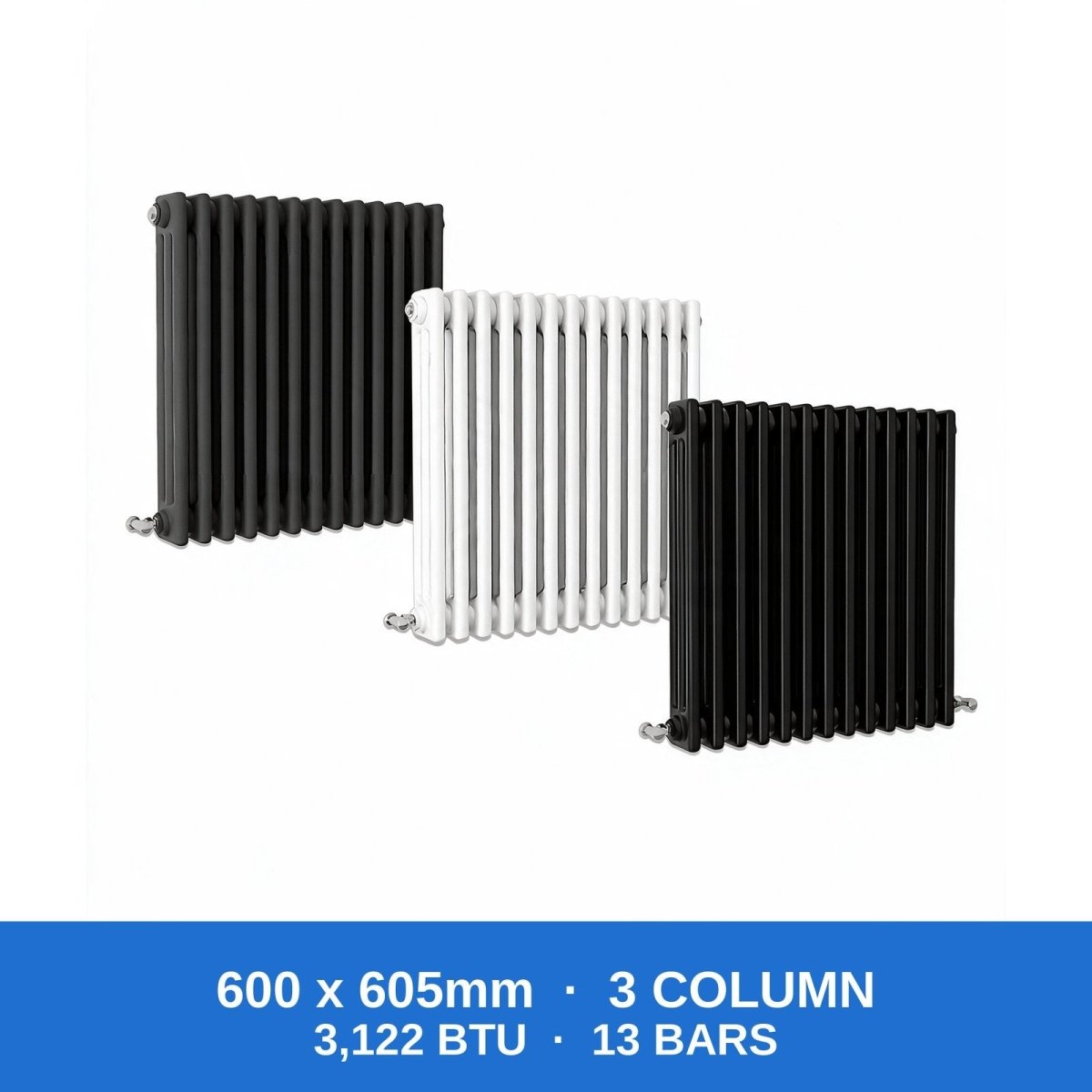 Flat Panel Radiators — Designer Vertical & Horizontal, Single & Double Panel, Anthracite, Black & White UK Central Heating Radiators - Rackerman