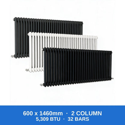 Flat Panel Radiators — Designer Vertical & Horizontal, Single & Double Panel, Anthracite, Black & White UK Central Heating Radiators - Rackerman