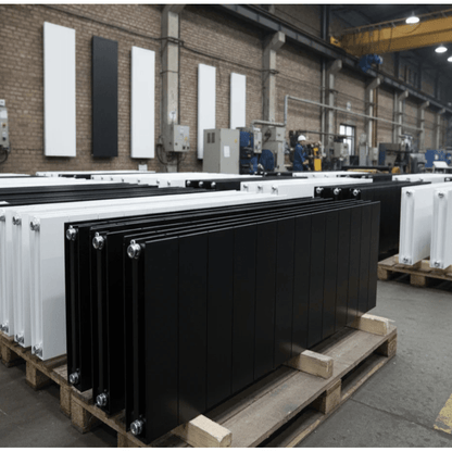 Flat Panel Radiators — Designer Vertical & Horizontal, Single & Double Panel, Anthracite, Black & White UK Central Heating Radiators - Rackerman