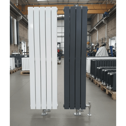Flat Panel Radiators — Designer Vertical & Horizontal, Single & Double Panel, Anthracite, Black & White UK Central Heating Radiators - Rackerman