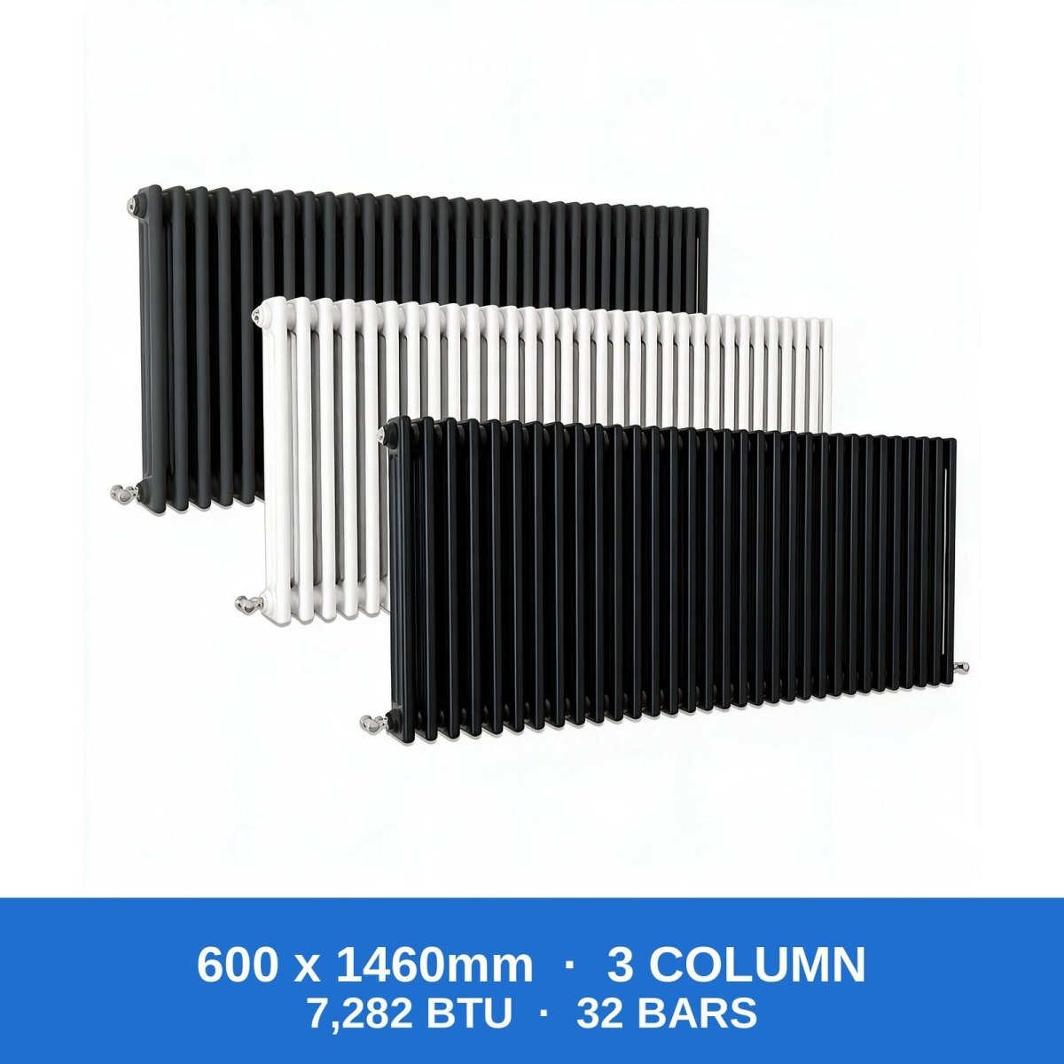 Flat Panel Radiators — Designer Vertical & Horizontal, Single & Double Panel, Anthracite, Black & White UK Central Heating Radiators - Rackerman