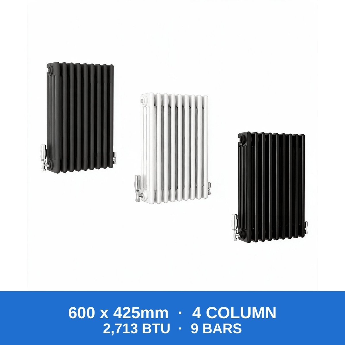 Flat Panel Radiators — Designer Vertical & Horizontal, Single & Double Panel, Anthracite, Black & White UK Central Heating Radiators - Rackerman