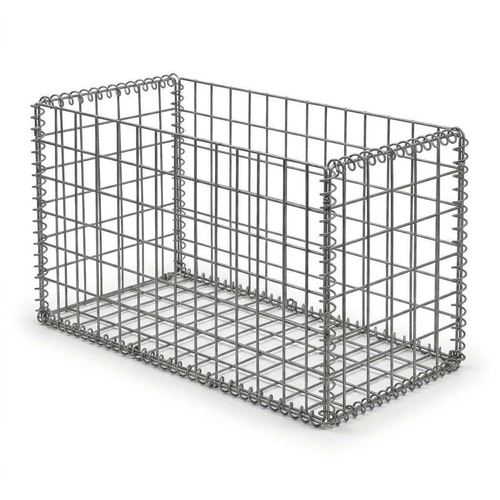 Galvanised Gabion Baskets – Welded Wire Stone Cages, 3mm 10 Gauge, Gabion Wall Baskets for Retaining Walls & Landscaping - Rackerman