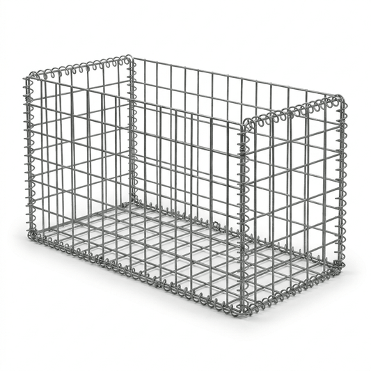 Galvanised Gabion Baskets – Welded Wire Stone Cages, 3mm 10 Gauge, Gabion Wall Baskets for Retaining Walls & Landscaping - Rackerman
