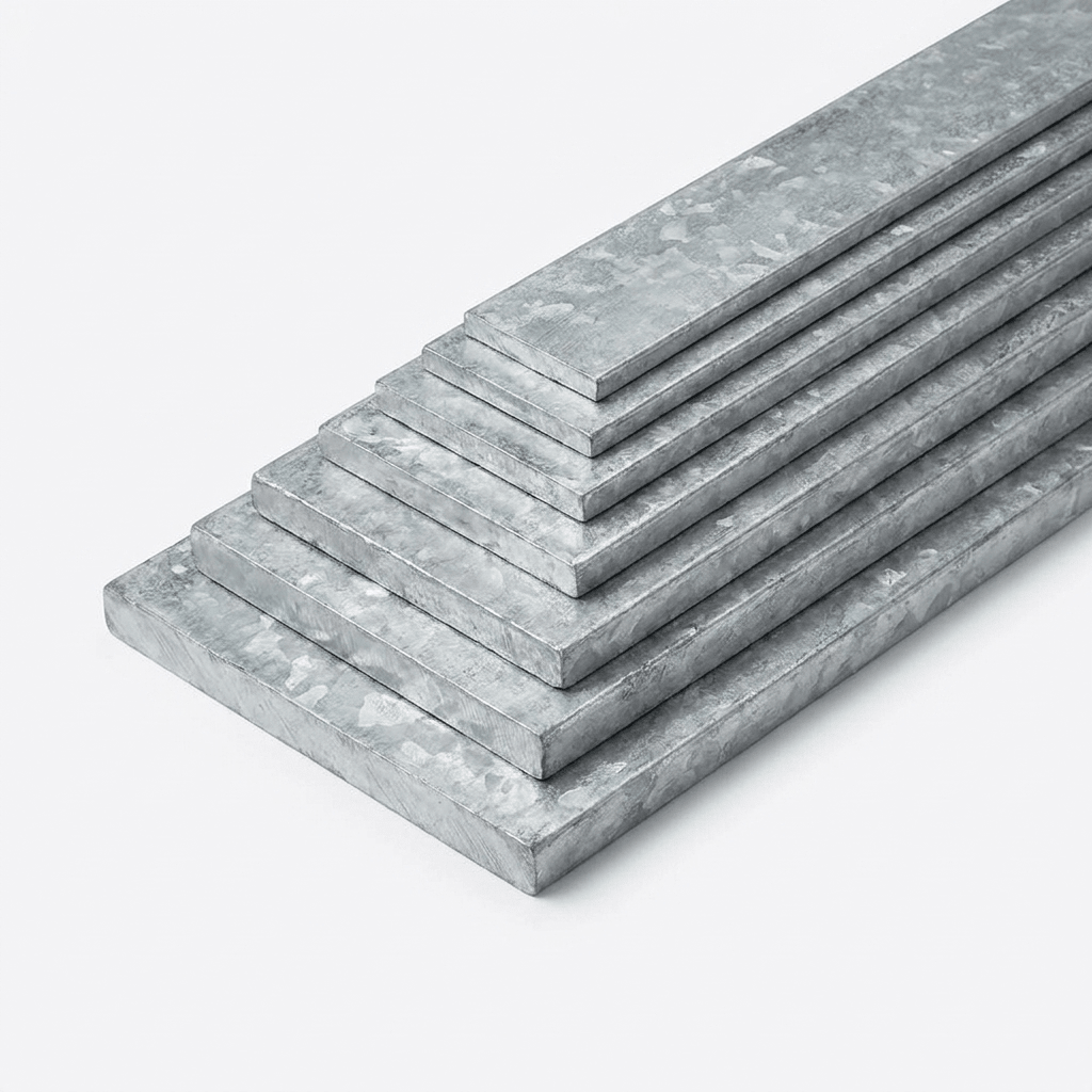 Galvanised Mild Steel Flat Bar 6m - Solid Flat Bar 20mm to 150mm - Rackerman