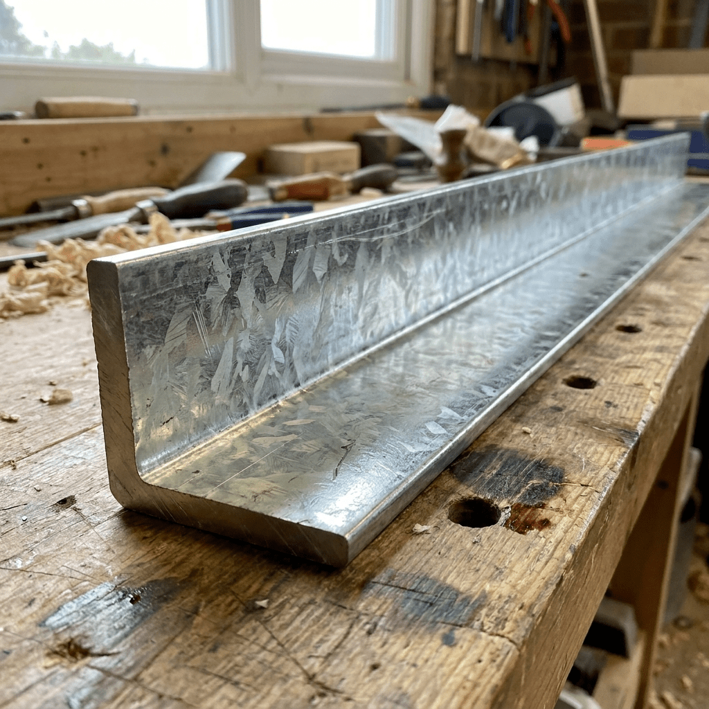 Galvanised Steel Angle – Hot-Dip Zinc Coated Equal Angle Iron, 6m Lengths & Cut to Size, for Outdoor Frames, Fencing & Agricultural Use - Rackerman