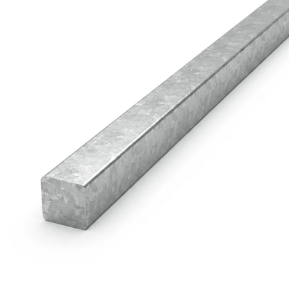 Galvanised steel square bar 6m - zinc coated solid square bar product photo
