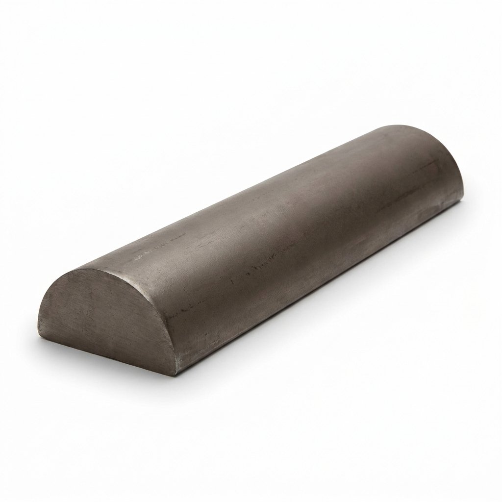 Mild steel half round bar handrail and capping rail - semicircular top rail for balustrades and railings