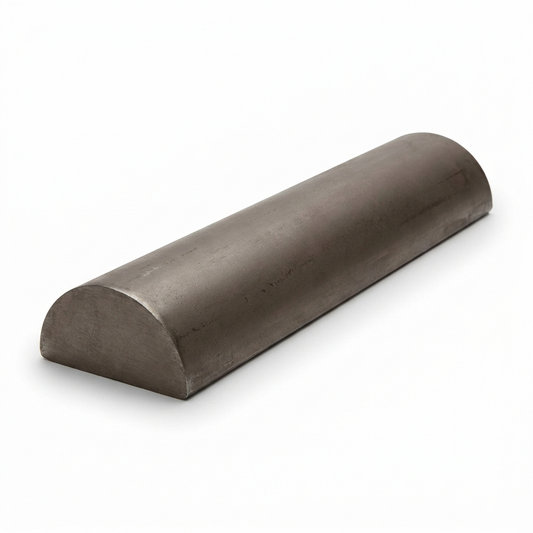 Mild steel half round bar handrail and capping rail - semicircular top rail for balustrades and railings
