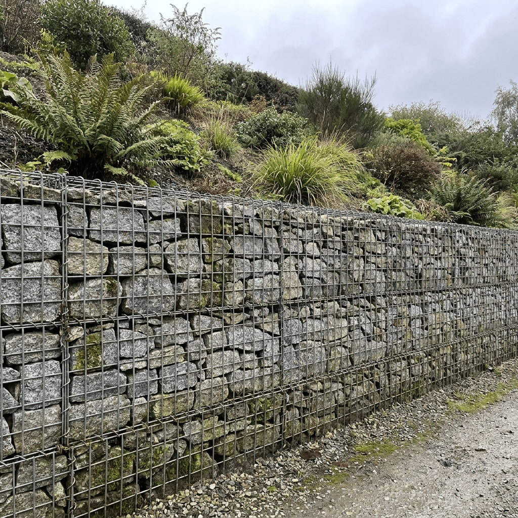 Heavy Duty Gabion Baskets — 8 Gauge 4mm Galvanised Stone Cages - Rackerman