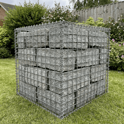 Heavy Duty Gabion Baskets — 8 Gauge 4mm Galvanised Stone Cages - Rackerman