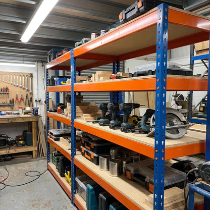 Heavy Duty Garage Racking – 400kg Boltless Shelving Units - Rackerman