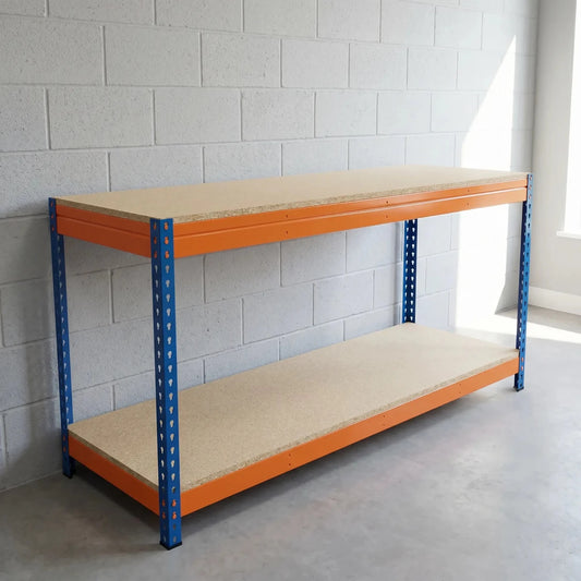 Heavy Duty Steel Workbench – Boltless Garage & Workshop Bench - Rackerman