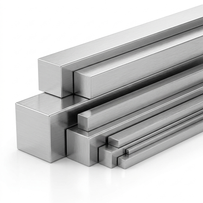 304 stainless steel square bars multiple sizes nested group square cross-section