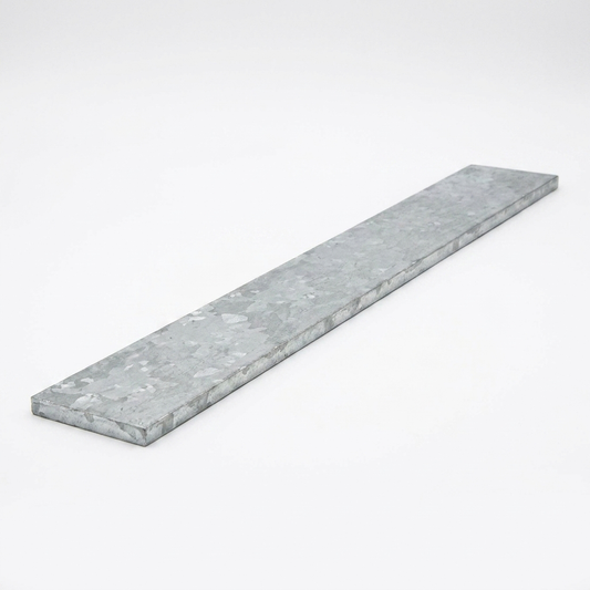 Galvanised mild steel flat bar 6m full length