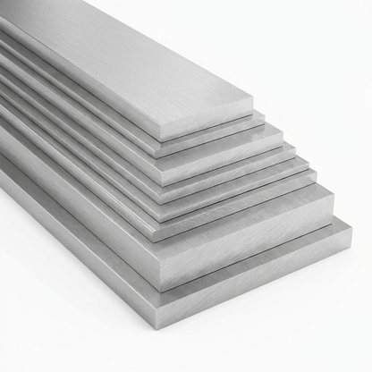 6063 T6 aluminium flat bars multiple sizes nested