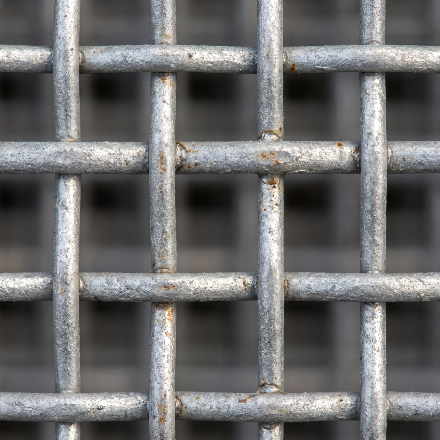 Close-up of 19x19mm galvanised welded wire mesh