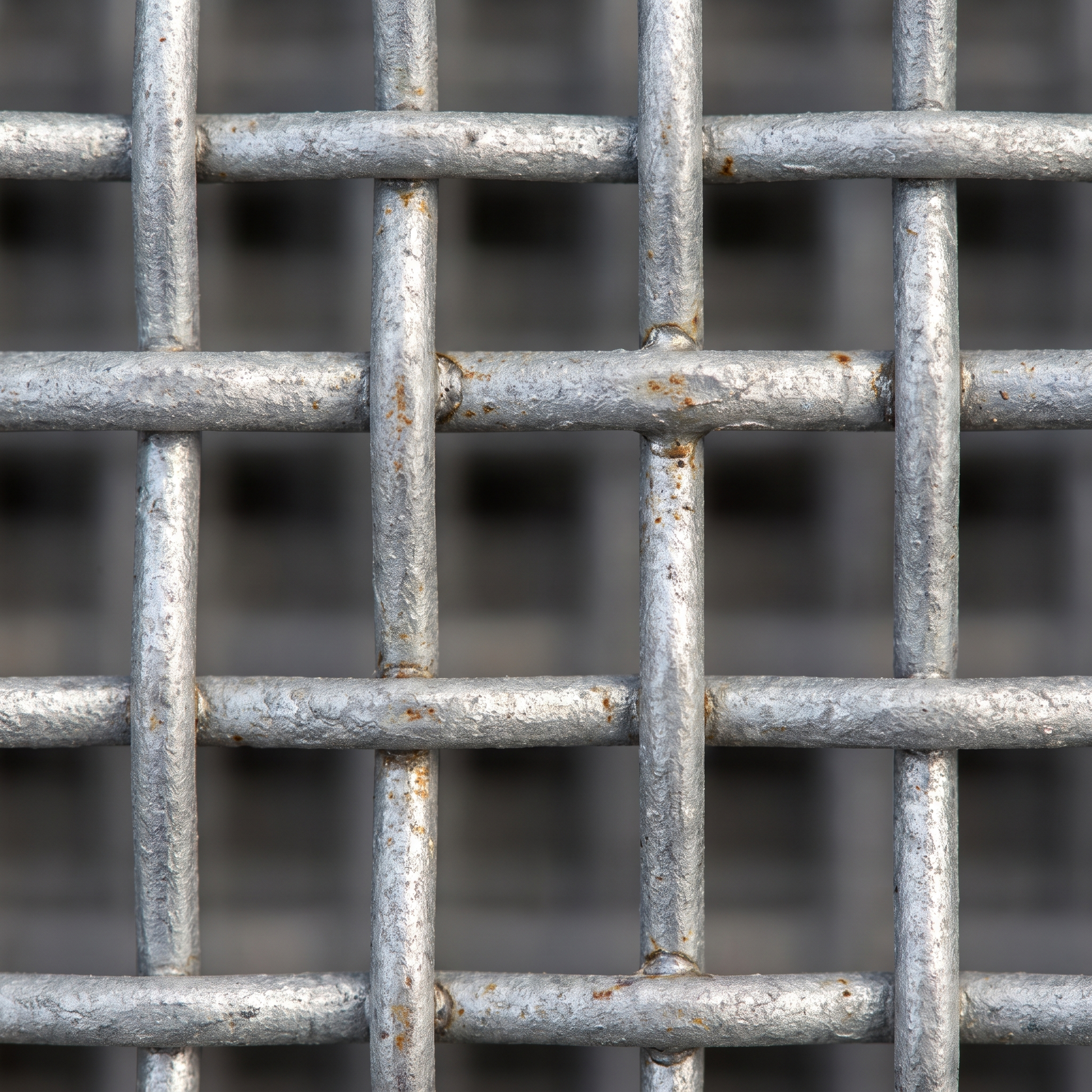 Close-up of 19x19mm galvanised welded wire mesh