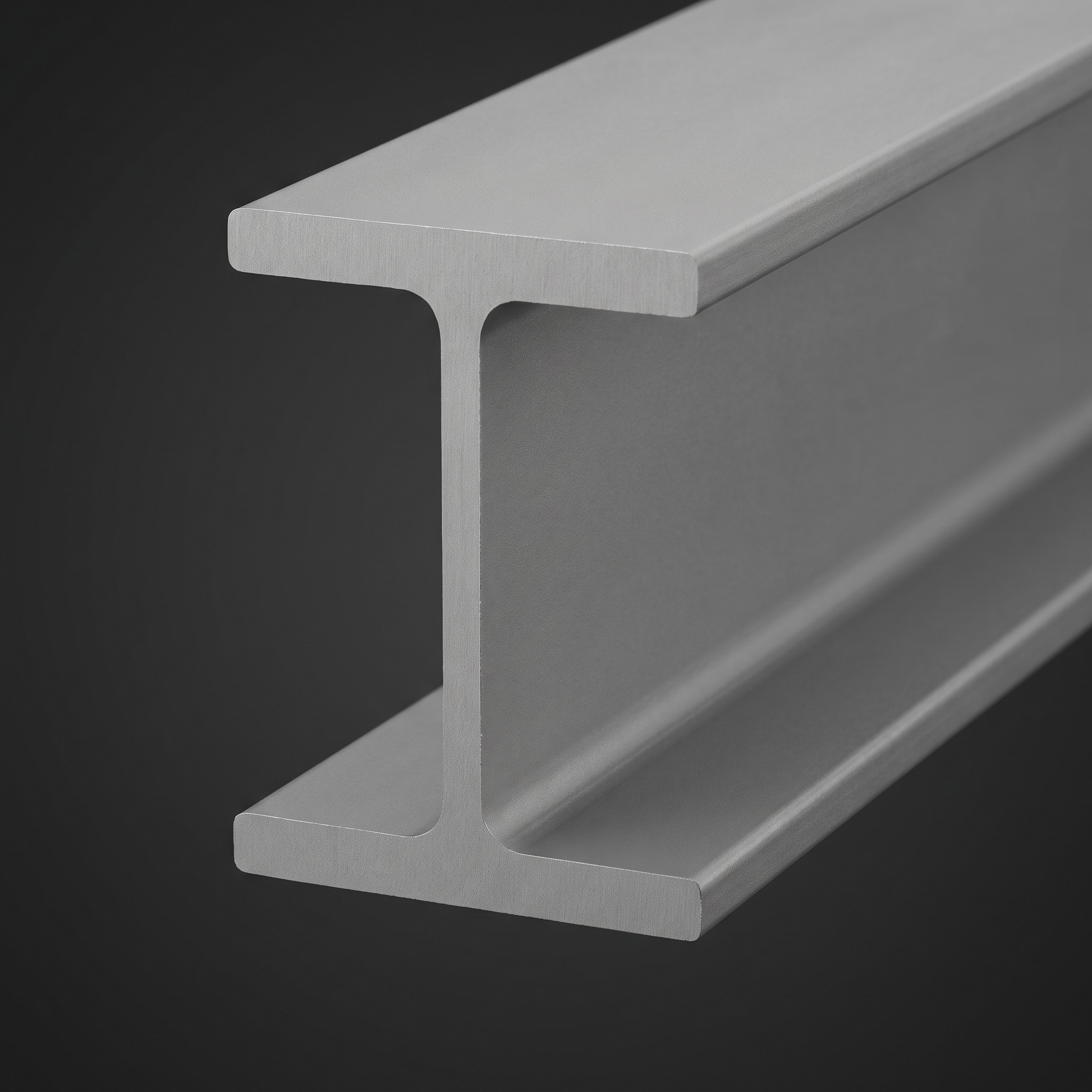 203x203 UC46 steel column H-section profile - web and flanges