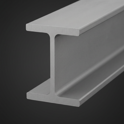 203x203 UC52 steel column H-section profile - web and flanges