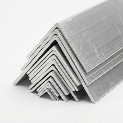 6063 T6 aluminium equal angles in a range of sizes