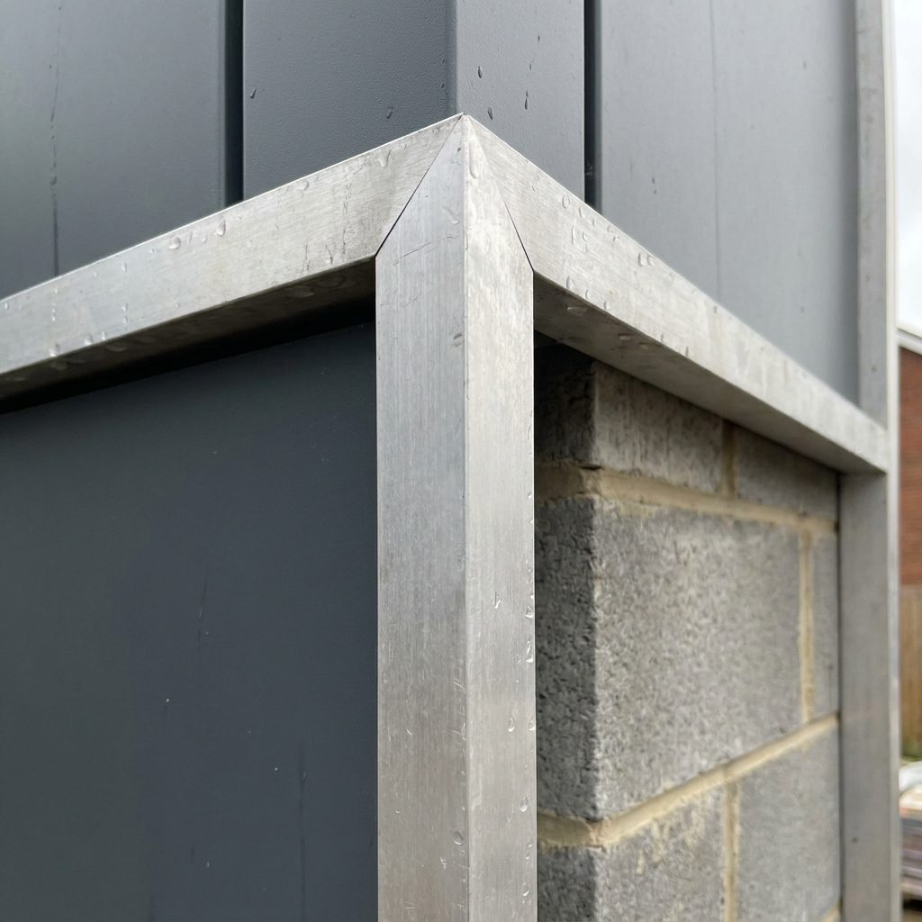 6063 T6 aluminium equal angle used as architectural edging trim