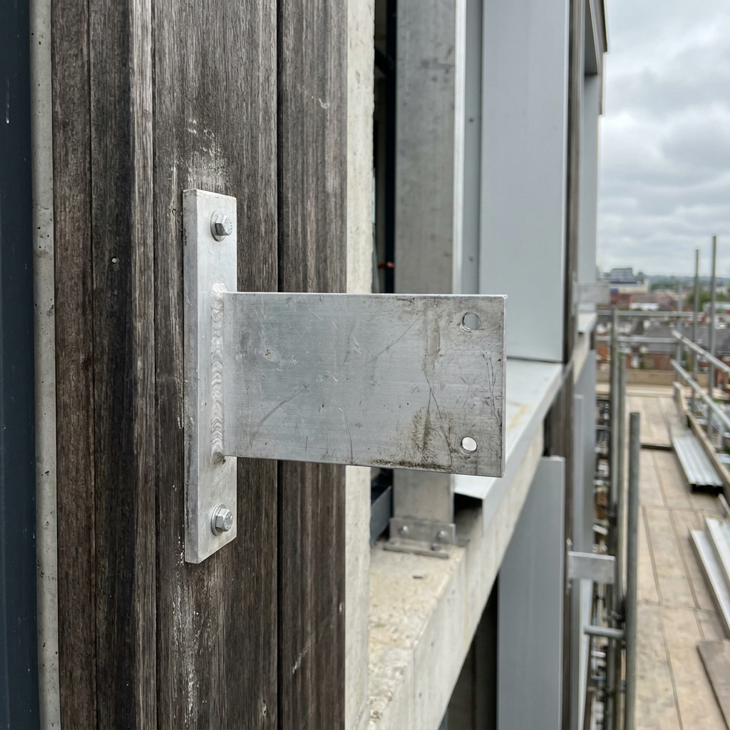 6063 T6 aluminium flat bar used as a fabricated bracket