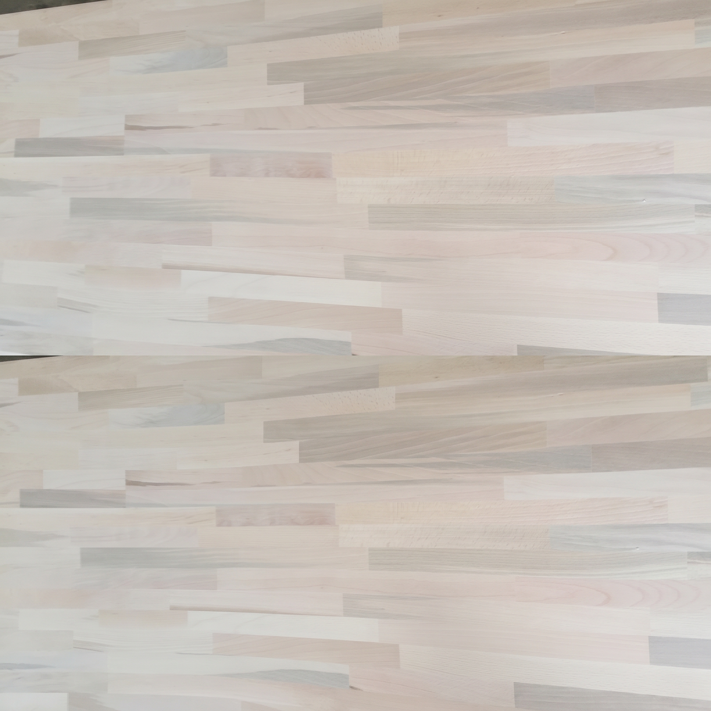 Natural solid beech worktop wood grain detail