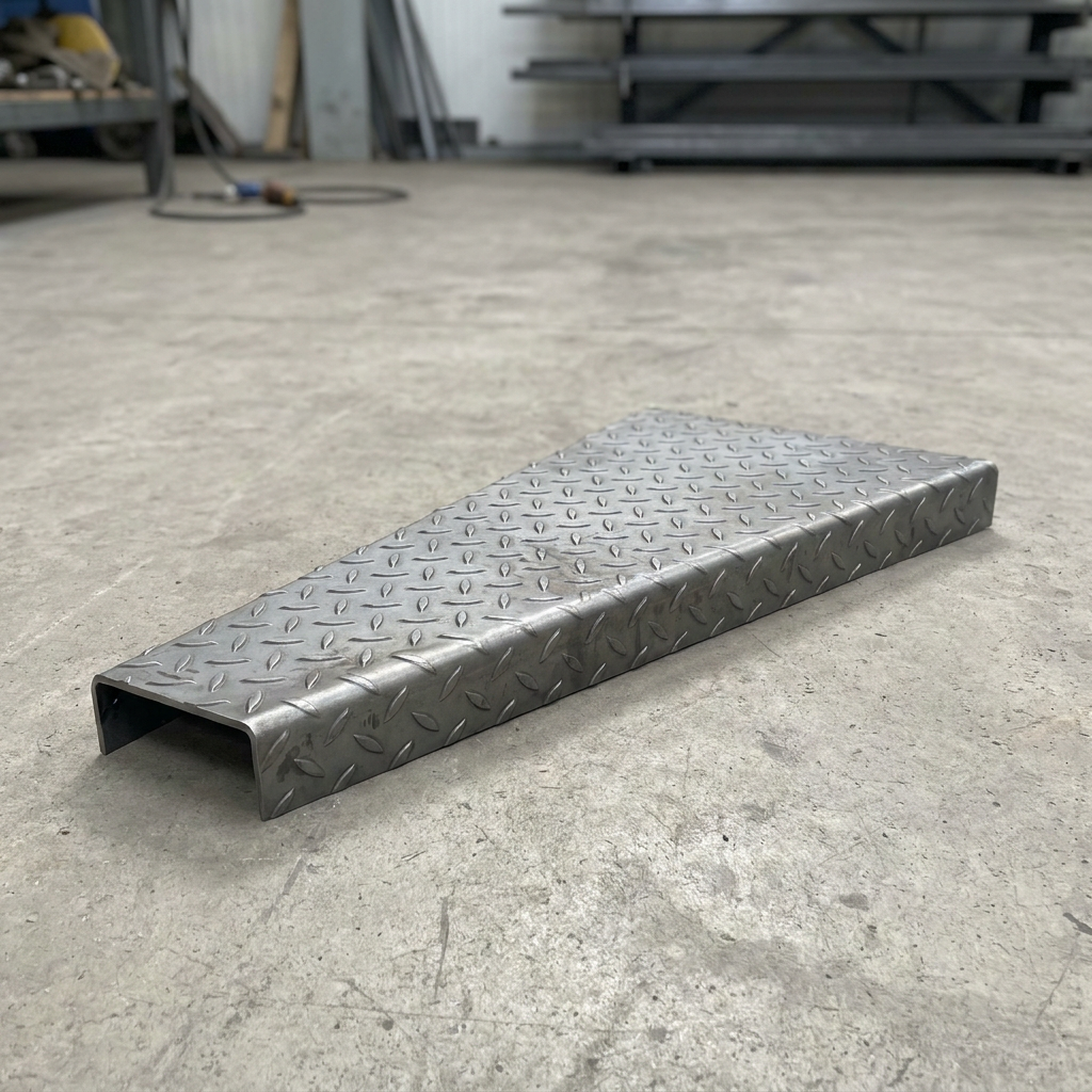Kite-shaped spiral durbar stair tread mild steel anti-slip checker plate