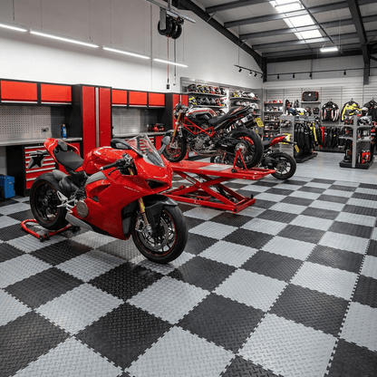 Interlocking Garage Floor Tiles – 12mm Heavy-Duty PVC - Rackerman