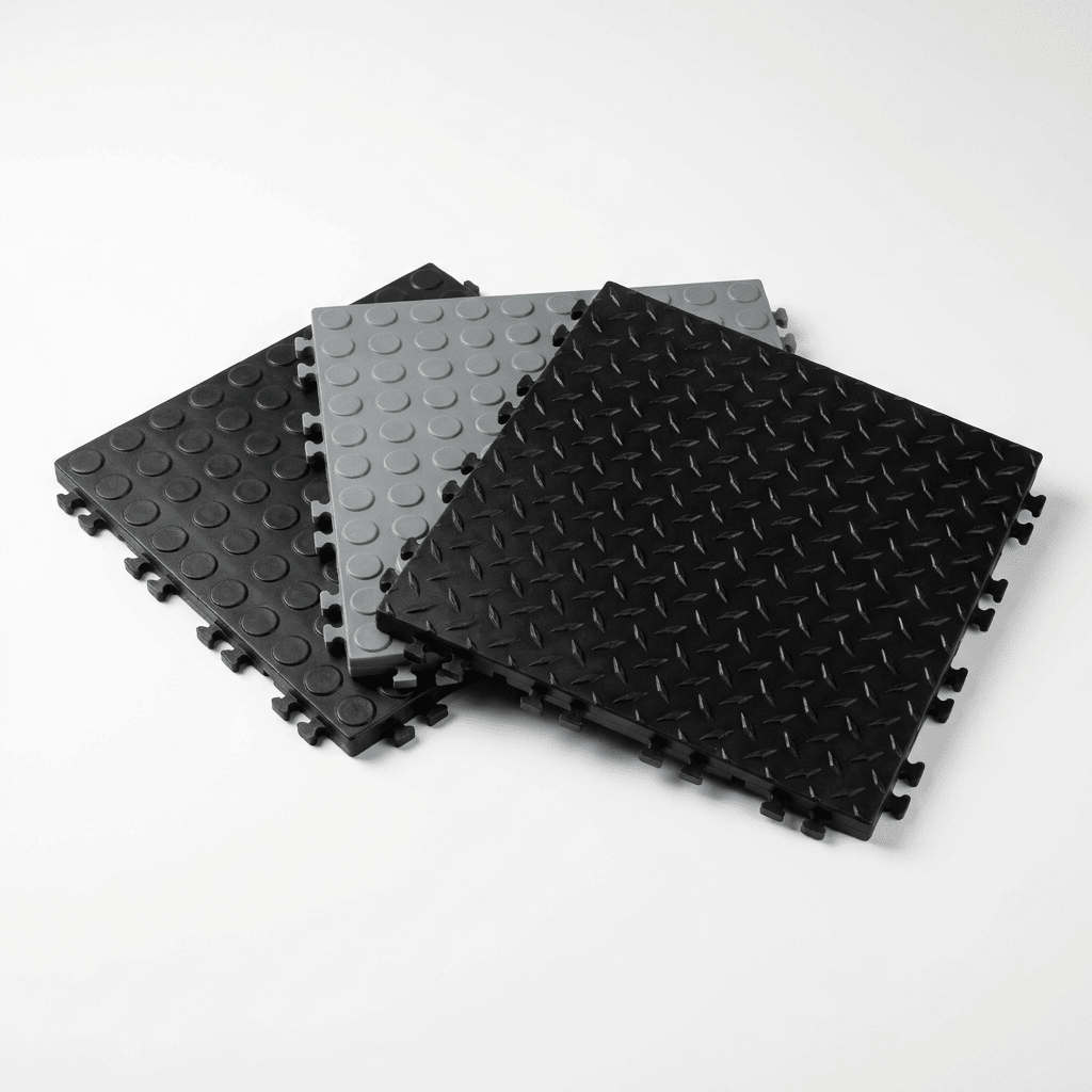 Interlocking Garage Floor Tiles – 12mm Heavy-Duty PVC - Rackerman