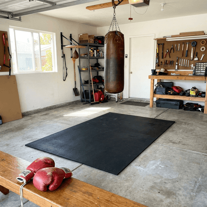 Large Rubber Gym Mat 6ft x 4ft – Heavy-Duty Commercial Gym Flooring - Rackerman
