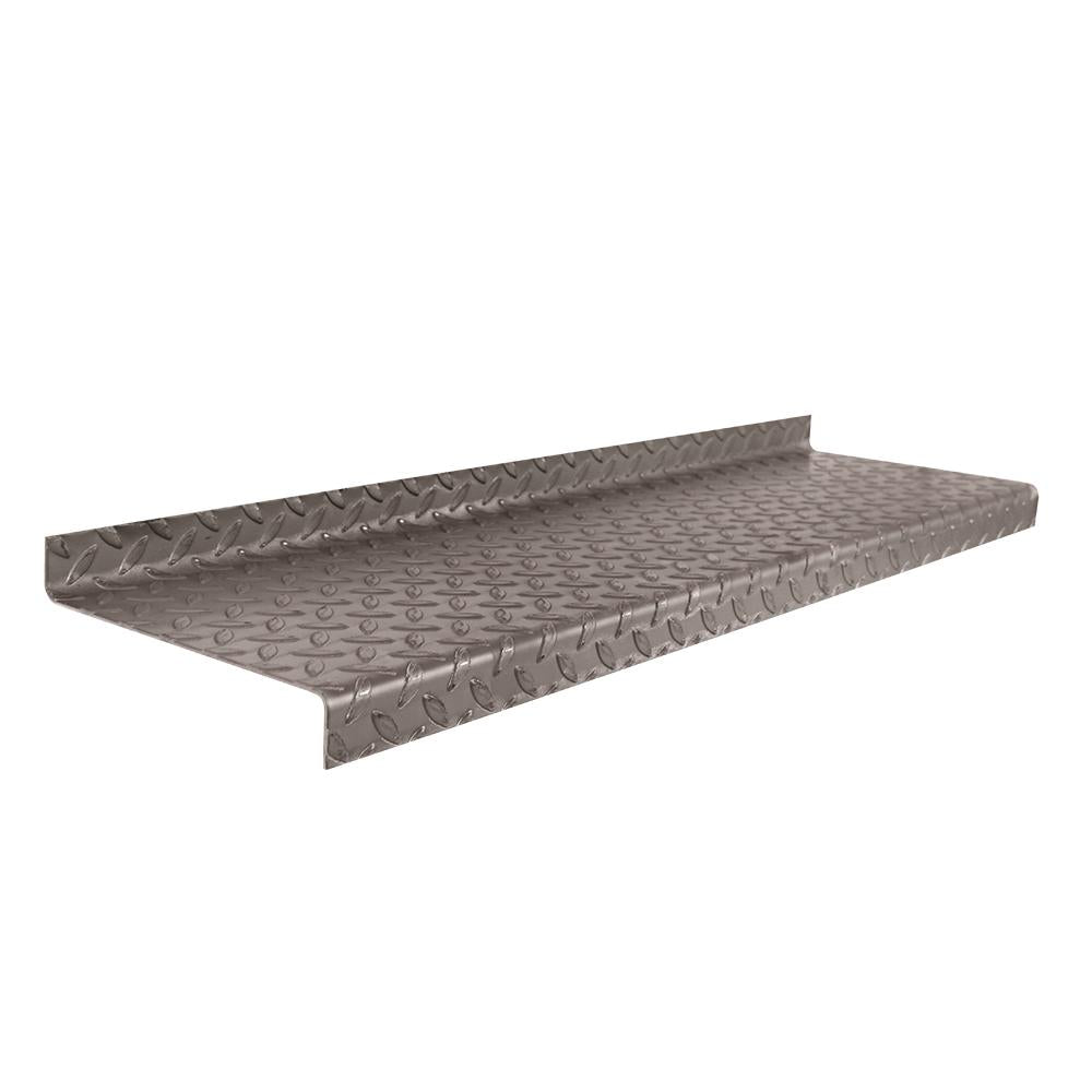 Durbar stair tread 900 x 265 x 4.5mm mild steel S275 anti-slip checker plate